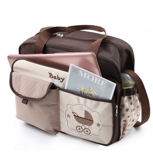 Dark Brown Unisex Messenger Diaper Bag Dark Brown Unisex Messenger Diaper Bag