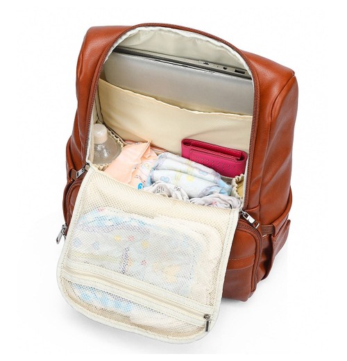 Vegan Leather Backpack Diaper Bag Vegan Leather Backpack Diaper Bag