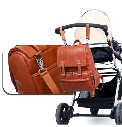 Vegan Leather Backpack Diaper Bag Vegan Leather Backpack Diaper Bag